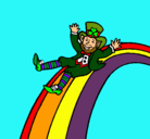 Dibujo Duende en el arco iris pintado por dunde 