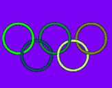 Dibujo Anillas de los juegos olimpícos pintado por victoriakra