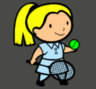 Dibujo Chica tenista pintado por pulis1457