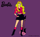 Dibujo Barbie rockera pintado por albuchi