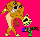 Dibujo Madagascar 2 Alex 2 pintado por petiza