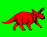 Dibujo Triceratops pintado por FACU11