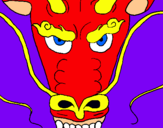 Dibujo Cabeza de dragón pintado por xula 