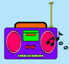 Dibujo Radio cassette 2 pintado por Bubito