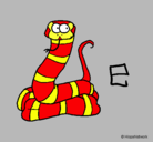 Dibujo Serpiente pintado por geny5