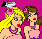 Dibujo Barbie y su amiga pintado por iratze