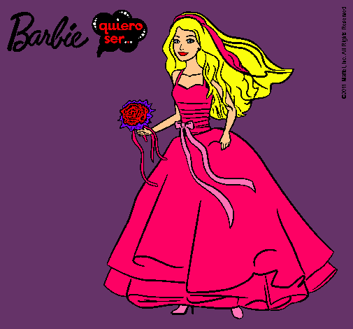 Barbie vestida de novia