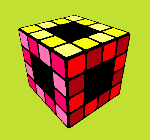 Dibujo Cubo de Rubik pintado por marisantis