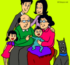 Dibujo Familia pintado por vickitoria