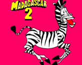 Dibujo Madagascar 2 Marty pintado por 4874867485g6