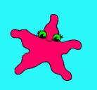 Dibujo Estrella de mar 4 pintado por nasa
