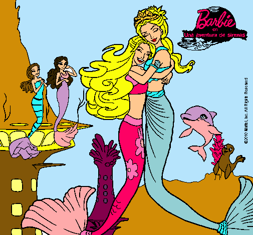 Barbie sirena y la reina sirena