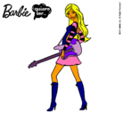 Dibujo Barbie la rockera pintado por alba_hada