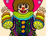 Dibujo Payaso disfrazado pintado por trfghyujkids