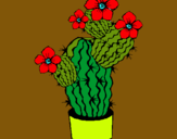 Dibujo Flores de cactus pintado por lurdes22
