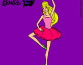 Dibujo Barbie bailarina de ballet pintado por allelina