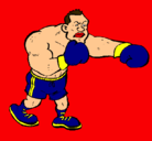 Dibujo Boxeador pintado por compludo
