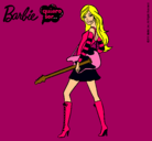 Dibujo Barbie la rockera pintado por glorianna456