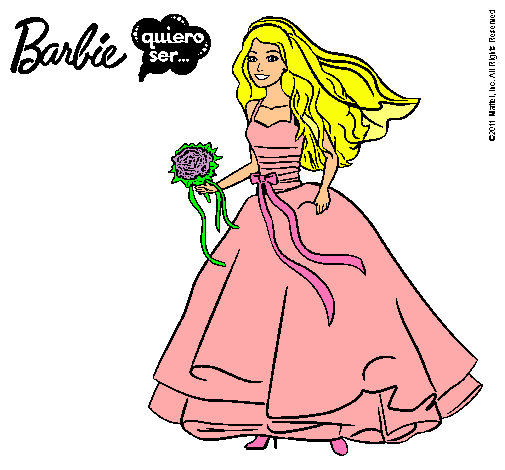 Barbie vestida de novia