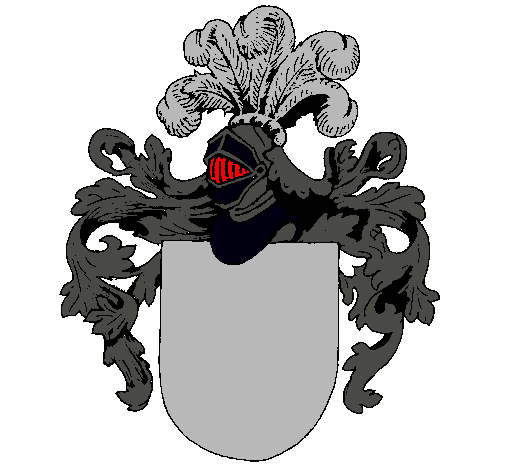 Escudo de armas y casco