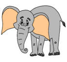 Dibujo Elefante feliz pintado por perielefant