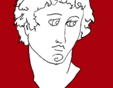 Dibujo Busto de Alejandro Magno pintado por tapun