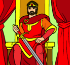 Dibujo Caballero rey pintado por Rodri8