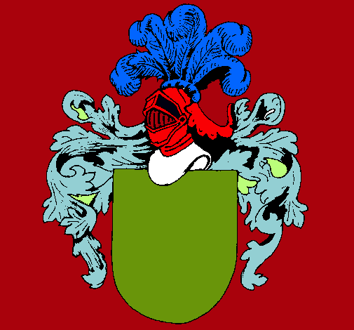 Escudo de armas y casco