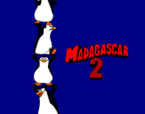 Dibujo Madagascar 2 Pingüinos pintado por kokas