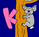 Dibujo Koala pintado por karys