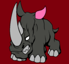 Dibujo Rinoceronte II pintado por camili_
