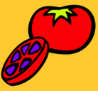Dibujo Tomate pintado por asrs