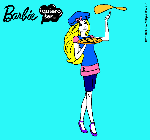 Dibujo Barbie cocinera pintado por vlentinita