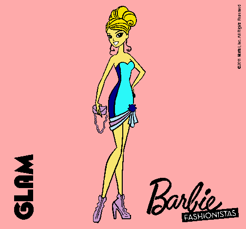 Dibujo Barbie Fashionista 5 pintado por lichi