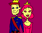 Dibujo Príncipe y princesa pintado por samy2