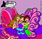 Dibujo Barbie y sus amigas en hadas pintado por supercalifm