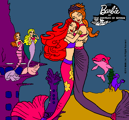 Barbie sirena y la reina sirena