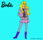 Dibujo Barbie juvenil pintado por crol