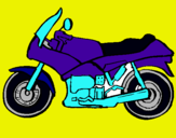 Dibujo Motocicleta pintado por flakito