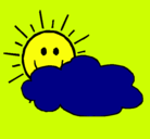 Dibujo Sol y nube pintado por 5222225