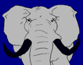 Dibujo Elefante africano pintado por lisqueydrima
