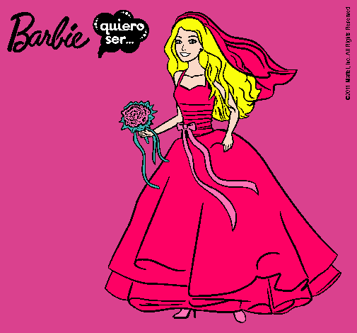 Barbie vestida de novia