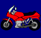 Dibujo Motocicleta pintado por julita