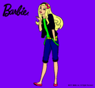 Dibujo Barbie con look casual pintado por La_lindaa