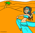 Dibujo Sahara pintado por culturas