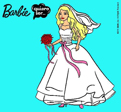 Barbie vestida de novia