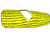 Dibujo Mazorca de maíz pintado por chabelita
