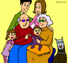 Dibujo Familia pintado por capistran