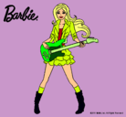 Dibujo Barbie guitarrista pintado por Irene2005