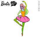 Dibujo Barbie bailarina de ballet pintado por monijuly